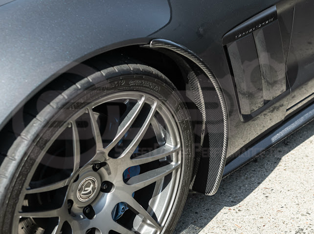 2005-2013 Chevrolet Corvette C6 |Z06 ZR1 STYLE CARBON FIBER Front & Rear Splash Guard Mud Flaps